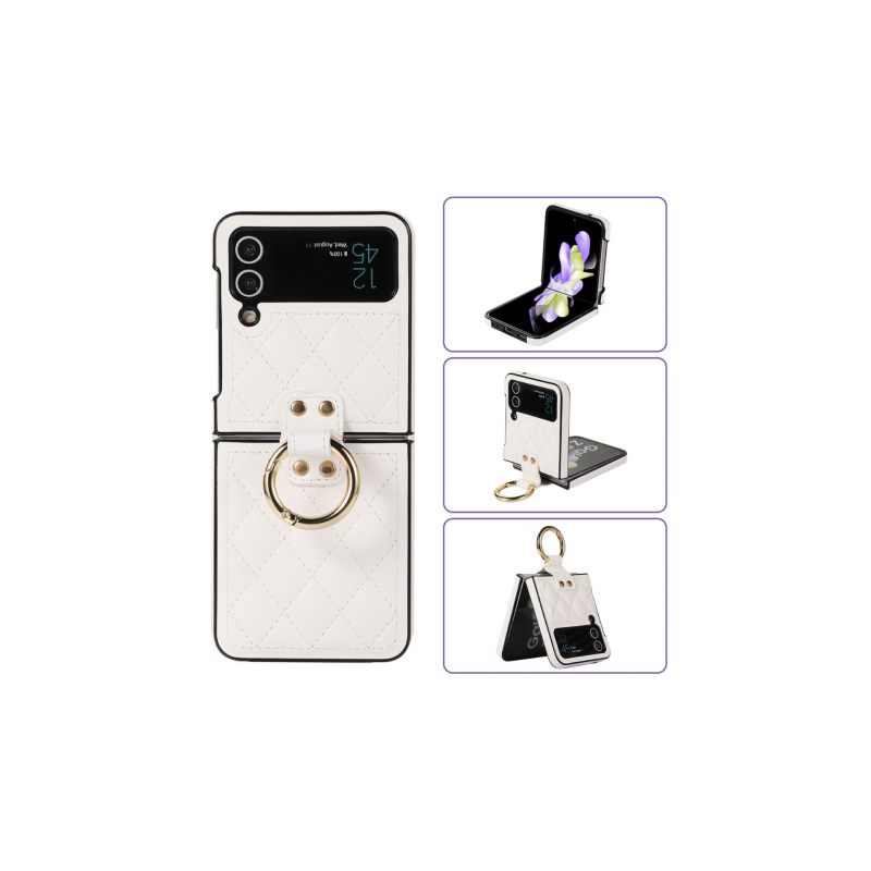 Coque Protection - Samsung Galazy Z Flip - Blanc Effet Matelassé — ECO · Smarty Paris 18e